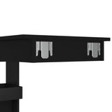 Wall Bar Table Black 102x45x103.5 cm Engineered Wood - Low Angle