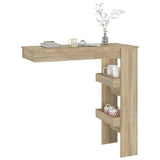 Wall Bar Table Sonoma Oak 102x45x103.5 cm Engineered Wood - Close-Up Angle