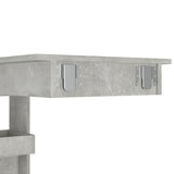 Wall Bar Table Concrete Grey 102x45x103.5 cm Engineered Wood - Low Angle