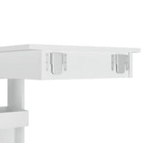 Wall Bar Table High Gloss White 102x45x103.5 cm Engineered Wood - Low Angle