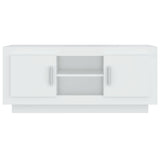 TV Cabinet White 102x35x45 cm Engineered Wood