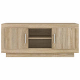 TV Cabinet Sonoma Oak 102x35x45 cm Engineered Wood - 45-Degree Angle