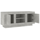 TV Cabinet Concrete Grey 102x35x45 cm Engineered Wood - Close-Up Angle
