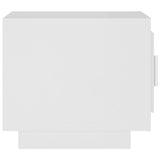 Coffee Table White 51x50x45 cm Engineered Wood - Top-Down View