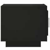 Coffee Table Black 51x50x45 cm Engineered Wood - Top-Down View