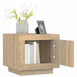 Coffee Table Sonoma Oak 51x50x45 cm Engineered Wood - Top-Down View