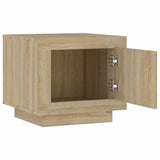 Coffee Table Sonoma Oak 51x50x45 cm Engineered Wood - Close-Up Angle
