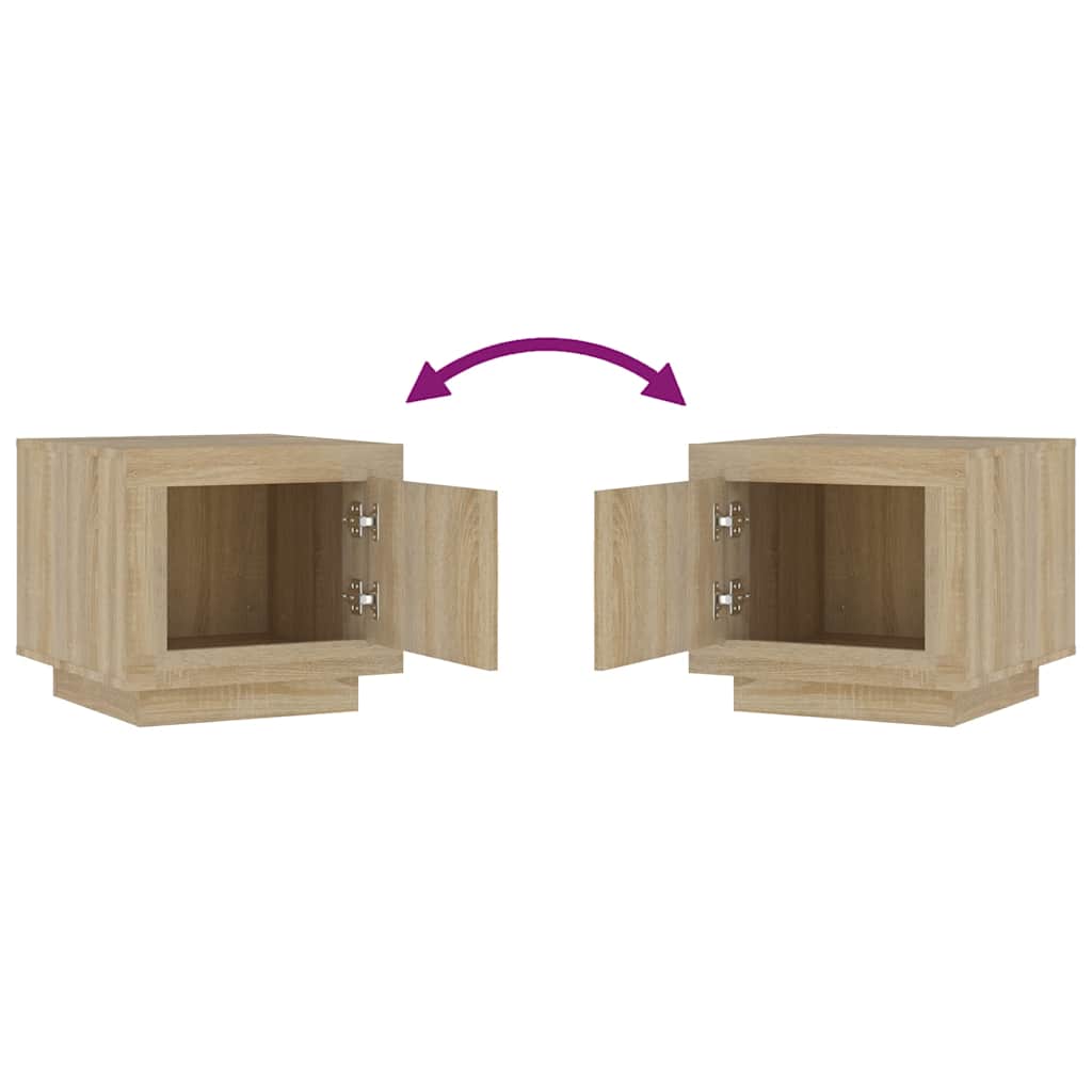 Coffee Table Sonoma Oak 51x50x45 cm Engineered Wood