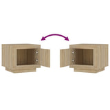 Coffee Table Sonoma Oak 51x50x45 cm Engineered Wood - Low Angle