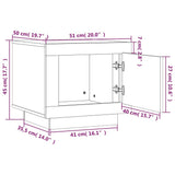 Coffee Table Sonoma Oak 51x50x45 cm Engineered Wood