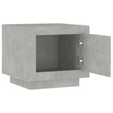 Coffee Table Concrete Grey 51x50x45 cm Engineered Wood - 45-Degree Angle