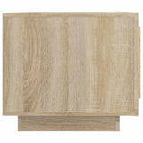 Coffee Table Sonoma Oak 102x50x45 cm Engineered Wood - Top-Down View