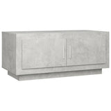 Coffee Table Concrete Grey 102x50x45 cm Engineered Wood - Front View
