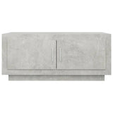 Coffee Table Concrete Grey 102x50x45 cm Engineered Wood - Side View
