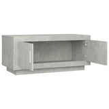 Coffee Table Concrete Grey 102x50x45 cm Engineered Wood - 45-Degree Angle