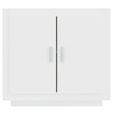 Sideboard White 80x40x75 cm Engineered Wood - Side View