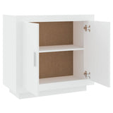 Sideboard White 80x40x75 cm Engineered Wood - Rear View