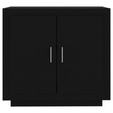 Sideboard Black 80x40x75 cm Engineered Wood - Side View