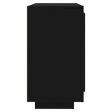 Sideboard Black 80x40x75 cm Engineered Wood - Top-Down View
