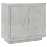 Sideboard Concrete Grey 80x40x75 cm Engineered Wood - Front View