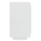 Sideboard High Gloss White 80x40x75 cm Engineered Wood - Top-Down View