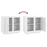 Sideboard White 80x40x75 cm - Low Angle