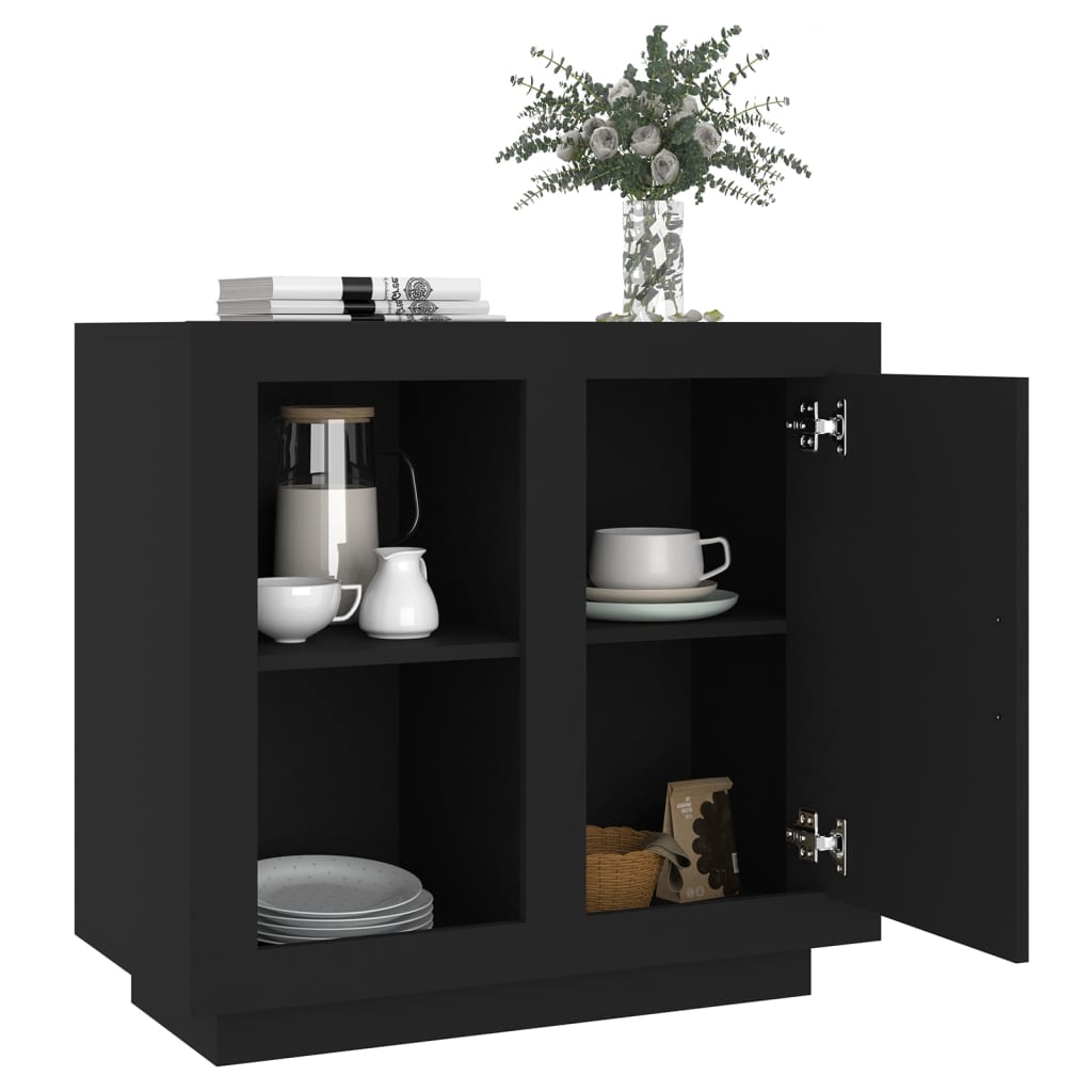Sideboard Black 80x40x75 cm