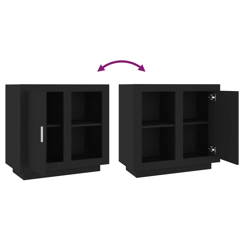Sideboard Black 80x40x75 cm