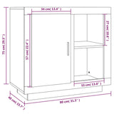 Sideboard Black 80x40x75 cm - Extra Image