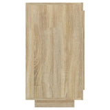 Sideboard Sonoma Oak 80x40x75 cm - Rear View