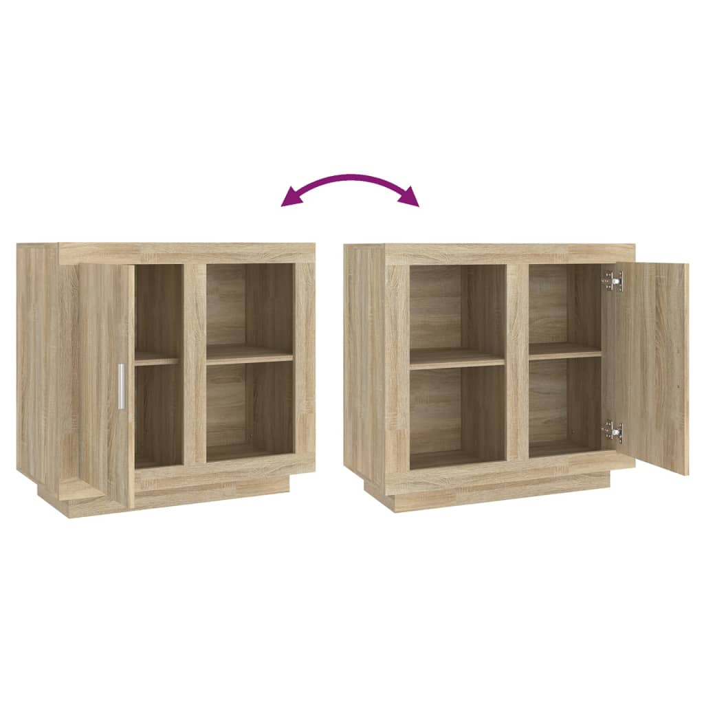 Sideboard Sonoma Oak 80x40x75 cm