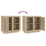 Sideboard Sonoma Oak 80x40x75 cm - Low Angle