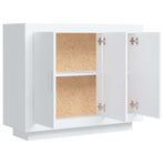 Sideboard White 92x35x75 cm Engineered Wood