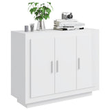 Sideboard High Gloss White 92x35x75 cm Engineered Wood - Top-Down View