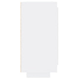 Sideboard High Gloss White 92x35x75 cm Engineered Wood - Rear View