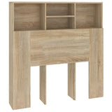 Headboard Cabinet Sonoma Oak 100 cm - Front View