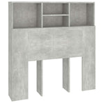 Headboard Cabinet Concrete Grey 100 cm