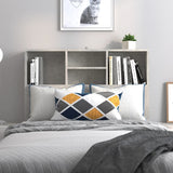Headboard Cabinet Concrete Grey 100x19x103.5 cm - Side View