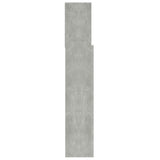 Headboard Cabinet Concrete Grey 100x19x103.5 cm