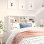 Headboard Cabinet White 120 cm