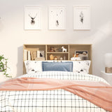 Headboard Cabinet Sonoma Oak 120 cm - Side View