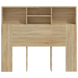 Headboard Cabinet Sonoma Oak 120 cm