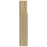 Headboard Cabinet Sonoma Oak 120 cm - Rear View