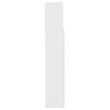 Headboard Cabinet White 140x19x103.5 cm