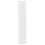 Headboard Cabinet White 140x19x103.5 cm