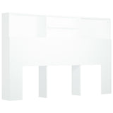 Headboard Cabinet White 160 cm