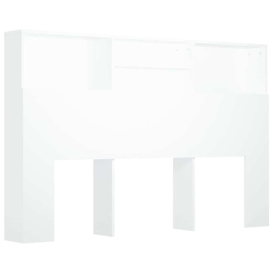 Headboard Cabinet White 160 cm