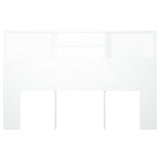 Headboard Cabinet White 160 cm