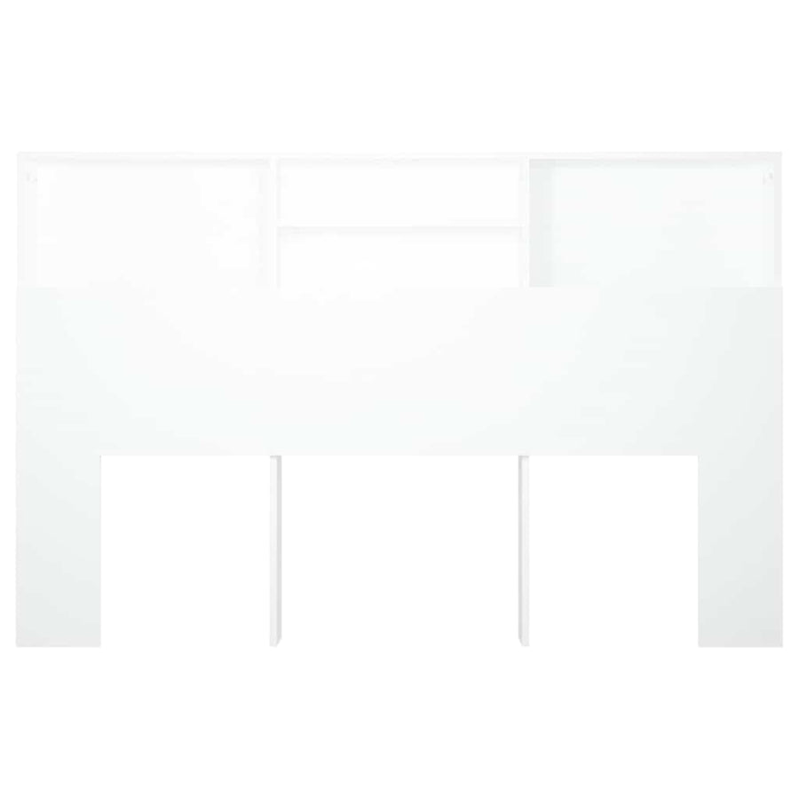 Headboard Cabinet White 160 cm