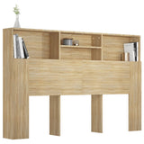 Headboard Cabinet Sonoma Oak 160 cm - Top-Down View